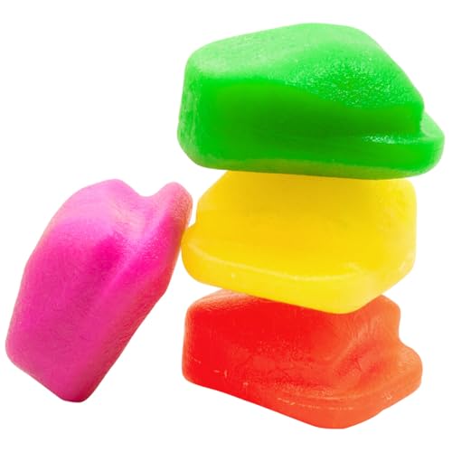 Ruff Dawg Rock – 3.5” Rubber Rock Toy– Durable, Floating, and Bouncy Fetch Toy Dogs – Safe, High-Visibility Colors for Active Outdoor Fun