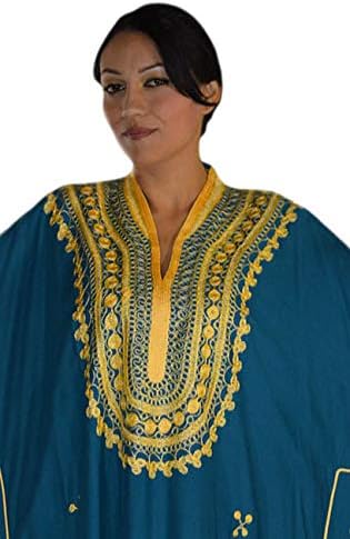 Moroccan Caftan Hand Made with Gold Hand Embroidery Long Length - Image 2