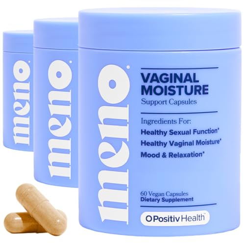Image of O Positiv MENO Vaginal Moisture Support Capsules - OBGYN-Formulated to Support Healthy Vaginal Moisture, Mood & Relaxation - Hormone-Free with Maca & Fenugreek Seed - 30 Servings (Pack of 3)