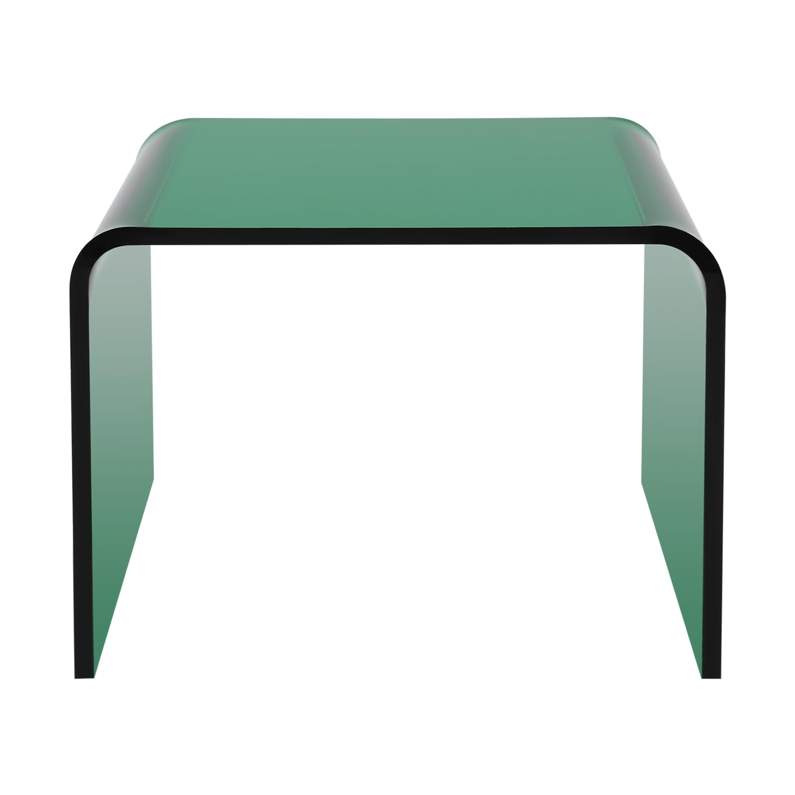 Wielofunkcyjny akrylowy podnóżek do 50 kg, 32 x 23 x 23 cm, taboret toaletowy, antypoślizgowy taboret łazienkowy, w kształcie litery U, taboret do siedzenia do spa, łazienki, salonu, aneksu kuchennego