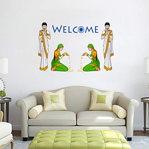 Image of Rangoli Vinyl Wall Sticker Self-Adhesive Wall Decor for Home, Office, Bedroom, and Living Room Decor Easy to Apply & Peel. Parent 5, Design-1