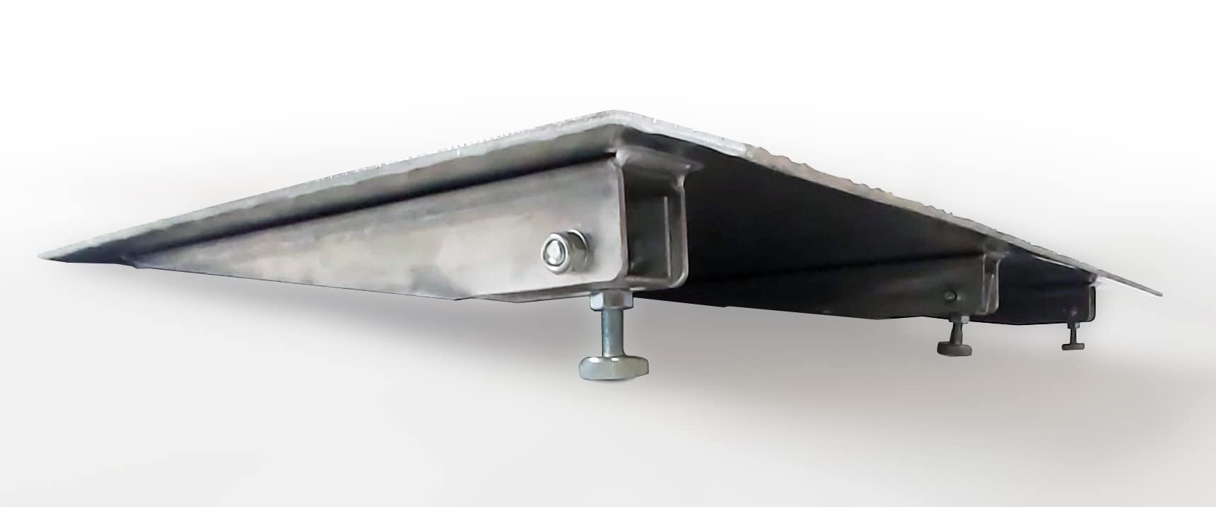 Mobil Schwellenrampe Variable Höhenverstellung Ladeplattform Stufenrampen Rollstuhlrampe Alu Aluminium Rampe Türschwellenrampe 1TR90