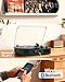 Vinyl Record Player Bluetooth with Built-in Speakers & USB Recording, Vintage Belt-Drive 3 Speeds Turntable Supports RCA Output, Auto-Stop, Green