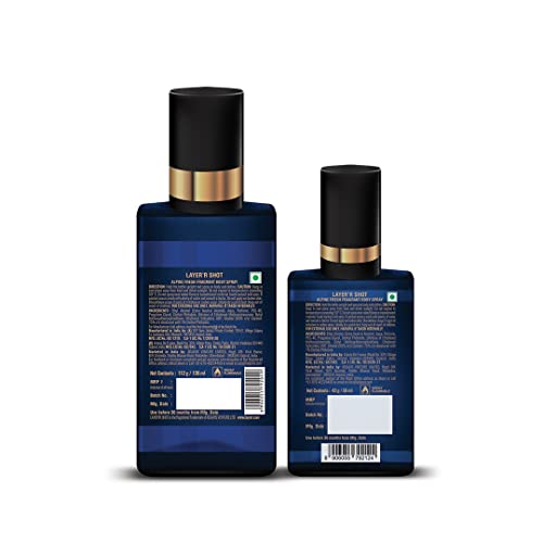 Image of Layer'r Shot Alpine Fresh | Long Lasting Body Spray | Combo Pack of 2 for Men | 130ml & 50ml