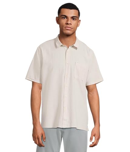 Barbour Camiseta masculina de verão de manga curta Nelson, Mist, GG