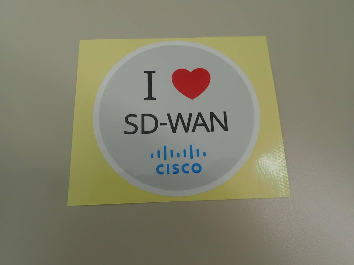 Amazon.co.jp: cisco cisco I LOVE SD-WAN ステッカー ノベルティ