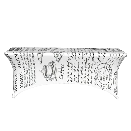Nappe élasthanne extensible Tour Eiffel 1m80 de qualité premium