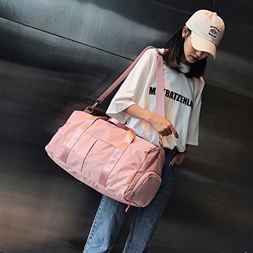 DOURR Gym Bag Waterproof Duffle bag with Shoes Compartment Swim Bag Dry Wet Depart Travel Weekender Bag for Women Men