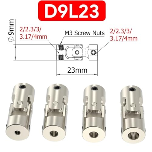 Junta cardán de metal D14L35 acoplamiento universal de eje para conector de motor de barcos 2
