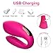 Clitoral G spot Couples Vibrator - FIDECH Waterproof Clitoris Stimulator with 12 Vibrations, 10M Remote Control Rechargeable Quiet Dual Motor Adult Sex Toys for Women Solo Play and Couples Play