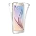 Produktbild COPHONE® kompatibel Samsung Galaxy S6 Hülle Silikon 360 Grad transparent. Integraler und unsichtbarer Durchsichtige Schutz Galaxy S6 Handyhülle