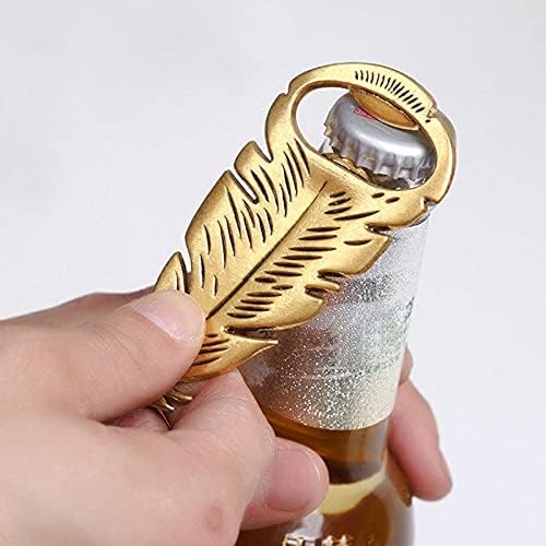Miniatura 4 de Abridor de botellas de metal con plumas de cerveza, abrebotellas de soda, barra de abrebotellas, herramienta de cocina, regalo para boda, Navidad,