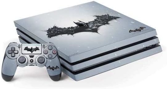Skinit Decal Gaming Skin Compatible with PS4 Pro Console and Controller Bundle - Officially Licensed Warner Bros Batman Arkham Logo Design