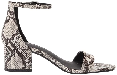 Image of Amazon Essentials Women's Two Strap Heeled Sandals with Adjustable Ankle Strap, Padded Memory Foam Insole