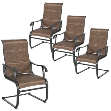 patio chairs spring motion