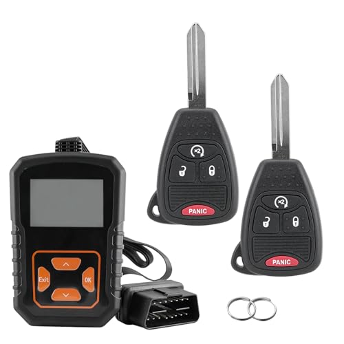 DIY Key Fob Remote Replacement Fits for 2007-2018 Jeep Wrangler 2007-2017 Jeep Compass Patriot Keyless Entry Remote OHT692713AA (Pack of 2)