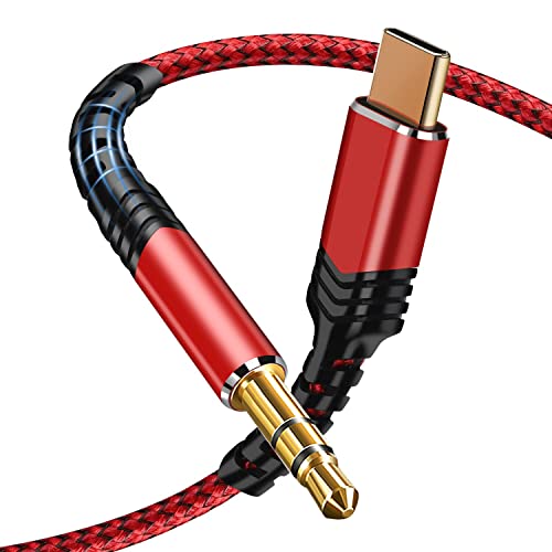 Mxcudu Type C To 3.5Mm Audio Aux Jack Cable, Usb C Male To 3.5Mm Male Extension Headphone Audio Stereo Cord Car Aux Cable Compatible With Google Pixel 5/4 Xl/2/2 Xl, Galaxy S21/S21+/S20Fe(Red) #TOP11
