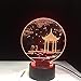 Produktbild Ancient Pavilion 3D Lampe Tischlampe 7 Farben Ersatz Tischlampe 3D Lampe Neuheit führte Nachtlicht Pavillon Parlament 3 No Controller