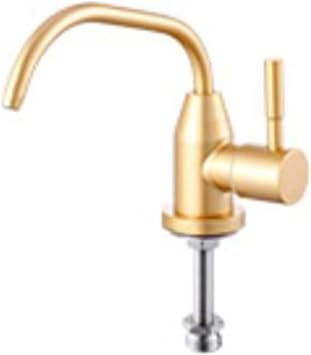 360 Rotating Kitchen Water Filter Gold Reverse Osmosis Sink Tap with Push Lever Durable & Stylish Water Purifier for Home Use,Golden C