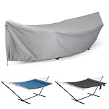 ANOW Upgraded Waterproof Hammock Cover, Thickened PU Protective Cover Included Adjustable Buckle Strap for...