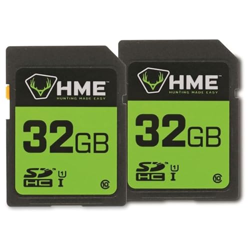 HME SD Cards - Compact Durable Reliable High-Speed Memory Cards Compatible with SDHC Slot Devices 32GB - 2 Pack