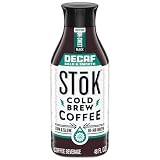 SToK Decaf Cold Brew Coffee, Bold & Smooth Arabica-Based Blend, Brewed Low and Slow, Unsweetened, Medium Roast Black Coffee, 48 fl oz Bottle