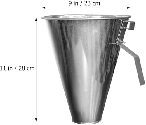 Miniatura 2 de Cabilock Cono para matar pollo, desplume de pollo, acero inoxidable, conos de procesamiento de pollo, cono de embudo para pollo, pájaros y pavos,