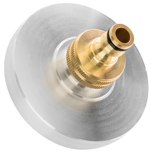 Poppstar Raccordo Storz antincendio tipo C Adattatore Storz C-52 filetto esterno 1 pollice, Raccordo antincendio in alluminio con sistema a scatto