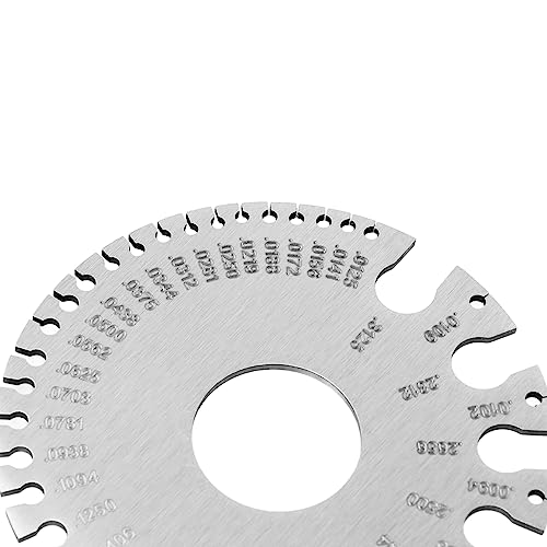 Medidor metálico de calibre profesional de acero inoxidable para espesor, 2 piezas, para medición de alambre de soldadura en metalurgia (Estilo 3) miniatura 3