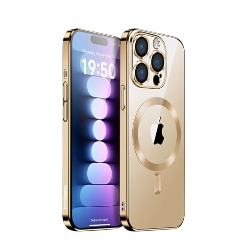 Coque transparente iPhone 15 antichoc anti-jaunissement compatible MagSafe or