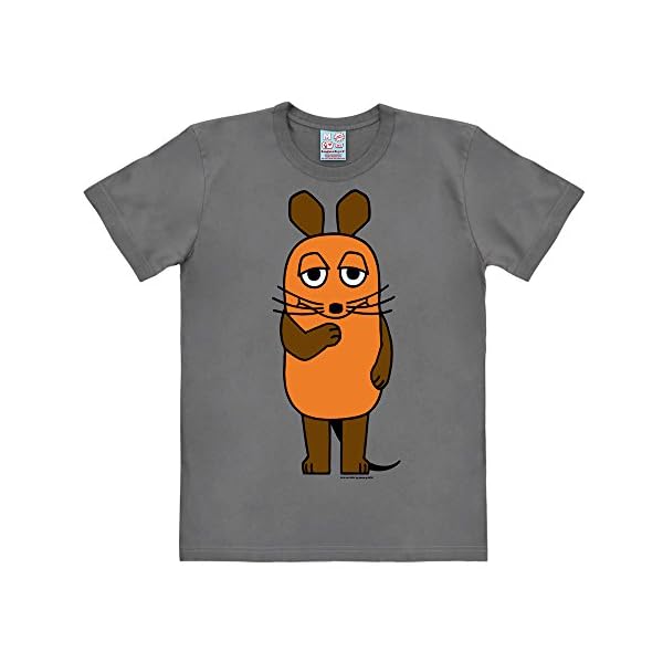 Logoshirt® TV - Die Sendung mit der Maus - Die Maus I T-Shirt Print Damen & Herren I Lizenziertes Originaldesign