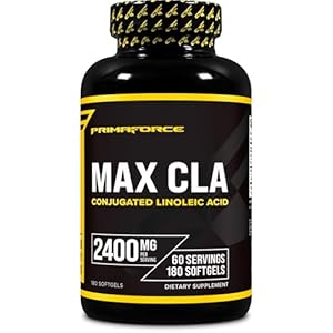 Primaforce CLA 2400 mg per Serving (180 softgels) – Max CLA – for Men and Women, Non-Stimulating, GMO Free & Gluten Free