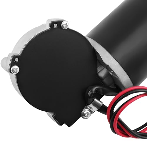 maXpeedingrods 24V DC Getriebemotor 45W, Scheibenwischermotor, Hohen Drehmoment Elektrischer Synchroner Zahnrad mit Linkem Getriebe für Torantrieb Fenster für Automatisch Tür Garage-Tisch