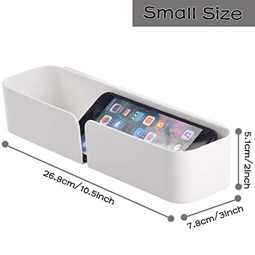 Bedside Shelf Wall Mounted Little Bed Organizer Storage Rack Caddy Self Phone Holder Stand Bracket - Damage Free Installation - Perfect for Phone Charging Bedtime Reading Glasses,Remotes(1pcs/Pack)