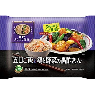 ねこめし圧縮庵様 Amazon | 【冷凍】オーマイ 五目ご飯と鶏と野菜の黒酢あん X6袋
