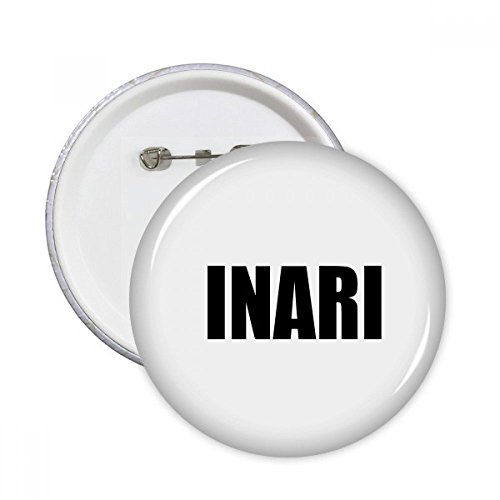 Badge Inari Finlande rond avec finition soignée pour décoration de style