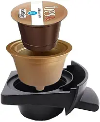 Adaptador Capsulas Três Corações Para Maquina Dolcegusto Dourado