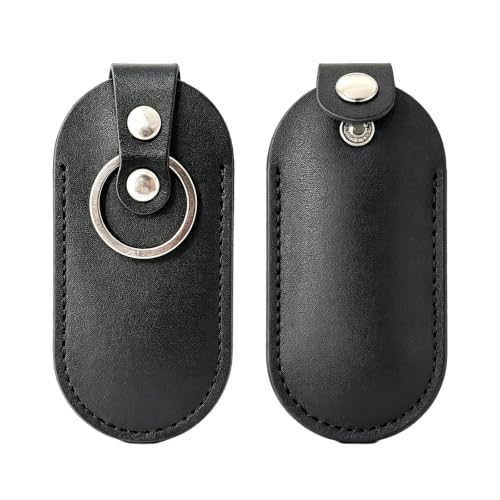 XNDGURE 2PCS Dermis USB Storage Case Leather Cover for USB Flash Drive Easy Storage (Ellipsoid)