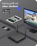 ANNKE Zestaw 3 MP WLAN kamera do monitoringu, na zewnątrz, 8 x 3 MP, Wi-Fi, 10 CH 5 MP, NVR z 1 TB HDD, rozpoznawanie osób, 2-drożne audio, odporna na warunki atmosferyczne IP66, kompatybilna z Alexa