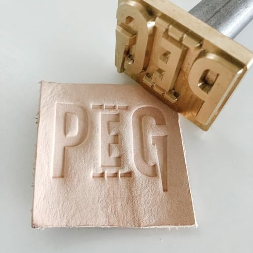 Custom Embossing Leather Stamp, Personalized Branding Iron for Wood, Personalized Brass Leather Hammer Embossing Stamps for Meat Wood Paper Plastic