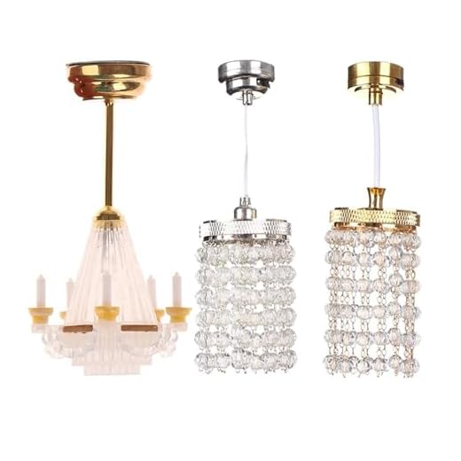 Mini LED Chandeliers for Dollhouses