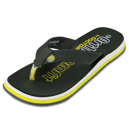Image of DOCTOR EXTRA SOFT Men's Orthopedic Tpr Slippers With Cushion Footbed For Adult|Stylish & Anti-Skid|Comfortable & Light Weight|Casual Durable Waterproof Everyday Dr. Home Flip Flops Gents & Boys D-36
