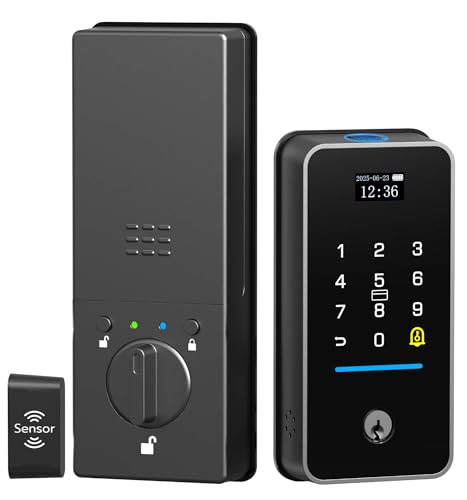 WiFi Smart Deadbolt Lock with Auto Lock Sensor, Anweller Fingerprint