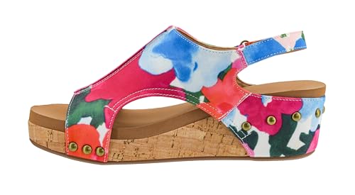 Image of Corkys Footwear Volta Wedge - Chic Elegance Meets All-Year Comfort with a 2-Inch Cork Heel and Marshmallow Insole for Stylish Everyday Wear and All-Day Comfort