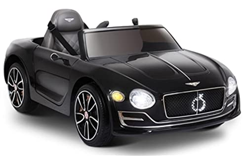 Rock Wheels Licensed Bentley EXP12 Kids Ride on Toy Car, 12V Battery Powered Children Electric 4 Wheels w/Parent Remote Control, Foot Pedal, 2 Speeds, Music, Aux, LED Headlights (Black) - Thumbnail 6