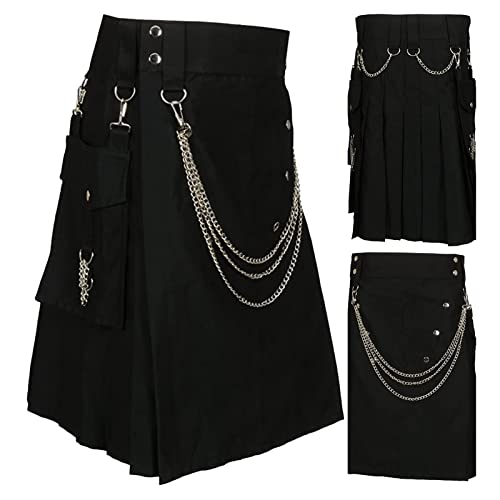 Falda plisada escocesa para hombre que busca comodidad sin pantalones 3