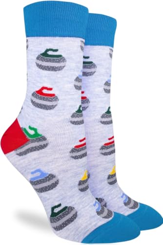 Good Luck Sock Women's Curling Stones Socks, Adult, Shoe Size 5-9