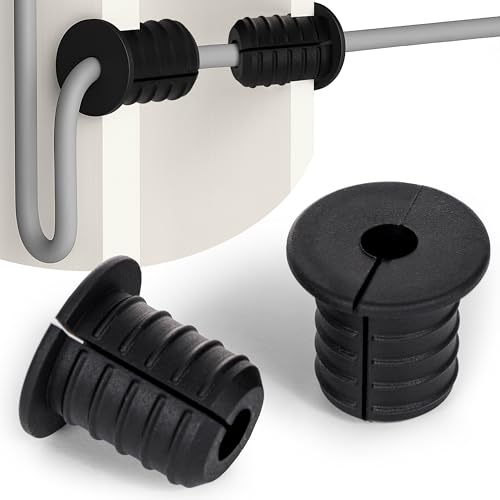 2 Pack 3/4 Inch Silicone Wall Bushing Compatible with Starlink, Split Waterproof Cable Pass Through Grommet with Non Slip Grip Strips, Cable Routing Kit Accessories