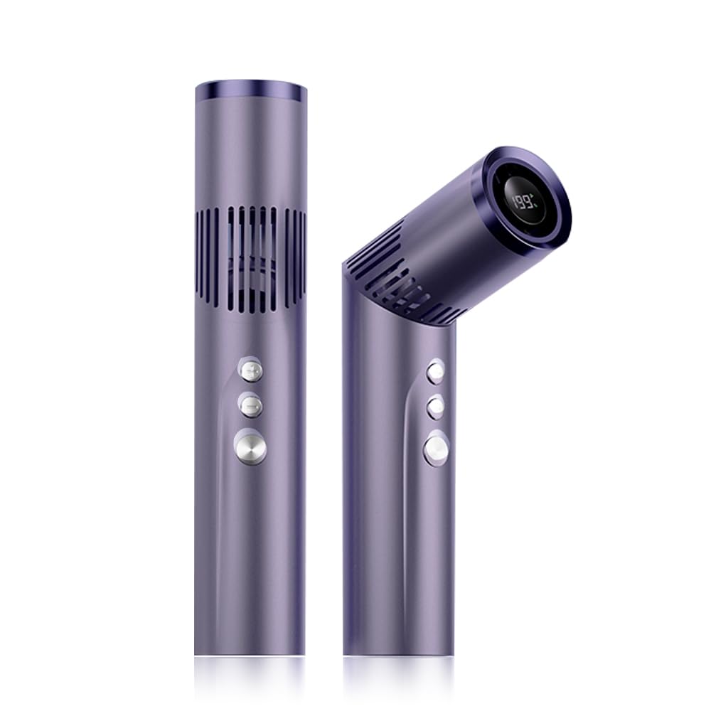 【2026年新登場・口紅サイズ】Renokyo ハンディファン 手持ち扇風機 軽量126g 折りたたみ式 小型扇風機 6000mAh大容量 8枚羽根 最大風速約10m/s 199段階風量調節 Type-C急速充電 最大16時間稼働 LCD残量表示 90°角度調整 卓上/首掛け/手持ち 3WAY 静音 携帯扇風機 緊急用LEDライト内蔵 PSE認証済み 通勤 オフィス 暑さ対策
