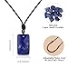 COAI Lapis Lazuli Necklace, Dog Tag Necklace for Men Women